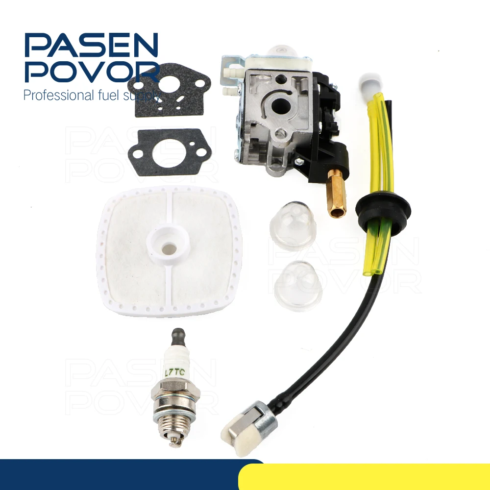 Carburetor with Fuel Maintenance Kit Spark Plug for ECHO GT200 GT201i