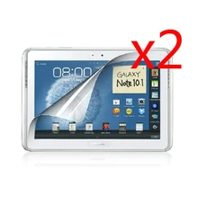 2x пленка+ 2x ткань, в розницу посылка прозрачный ЖК-дисплей Экран Защитная Плёнки для samsung Galaxy Note 10,1 N8010 N8000 10,1"