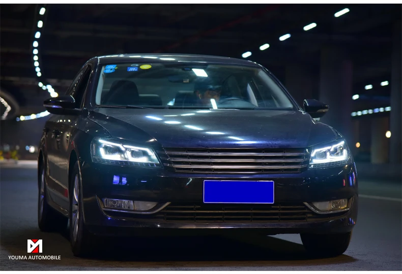 Автомобильный Стайлинг для Passat B7 US Verson 2012- фары для Passat B7 фары DRL D2H динамический сигнал поворота Hid биксеноновый луч