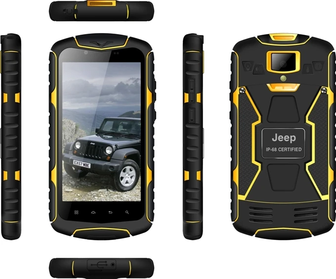Jeep J6 Waterproof Phone MTK6582 Quad core 5 inch Android 4.2 Smart 1GB RAM 8GB ROM 1280x720P 13MP GPS 3G Dustproof phone | Мобильные