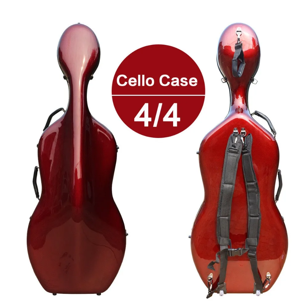 

Yinfente Cello Case 4/4 Carbon Fiber Composite material with Straps 3.3KG