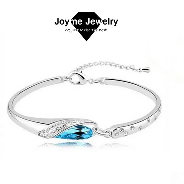 

New fashion Shiny elegant Girls Charm bracelet High Quality Shiny Austria crystal Chain bracelets & bangles for Women