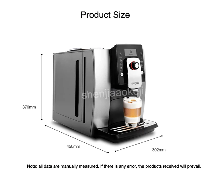 1 шт. коммерческий полностью автоматический кофе необычная машина эспрессо капучино латте кофемашина офисное Домашнее использование 220 в 1200 Вт