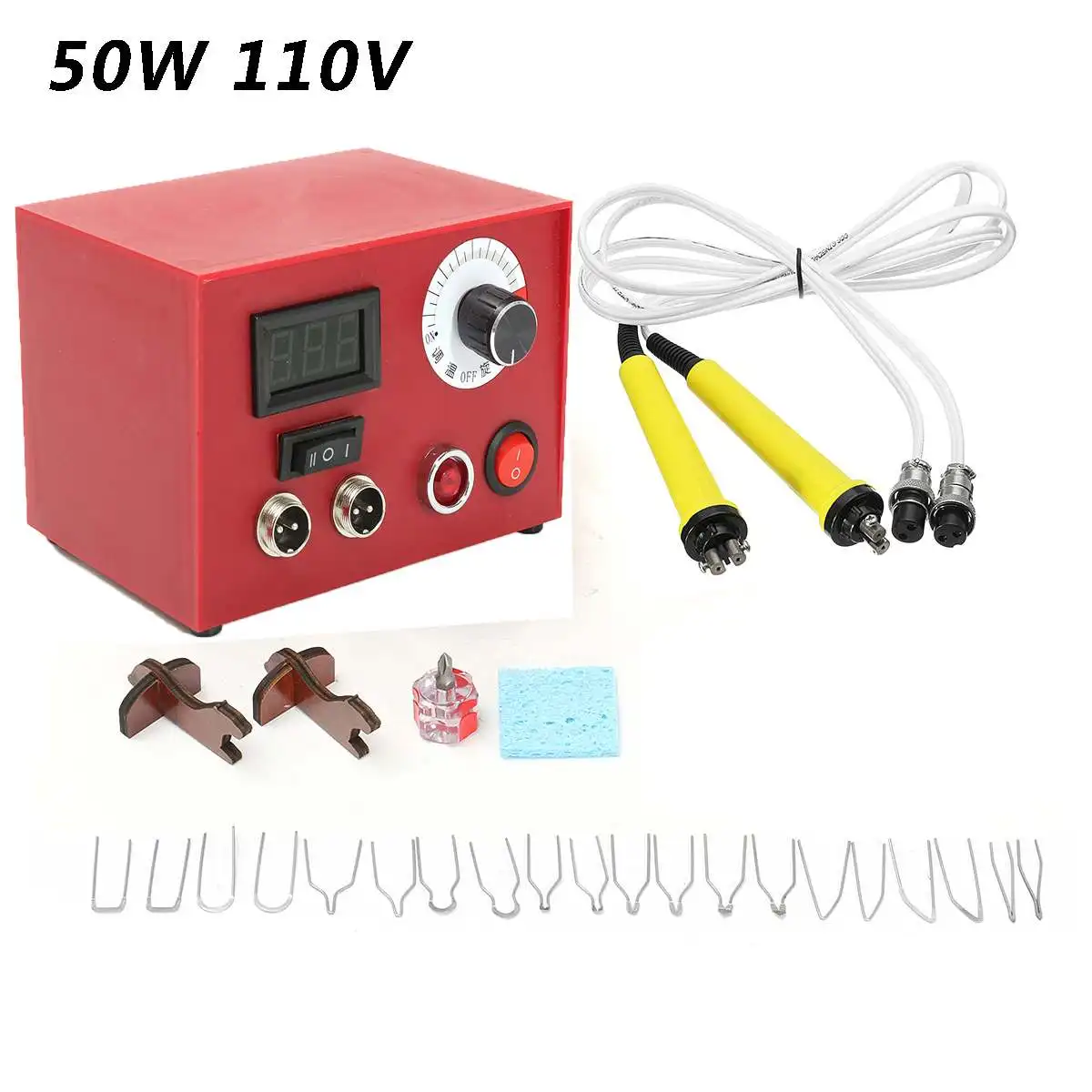 

110V 50W 1Pc DIY Craft Multifunction Pyrography Machine with Pyrography Pen Copper Heating Solder Tip Gourd Wooden Tool Set