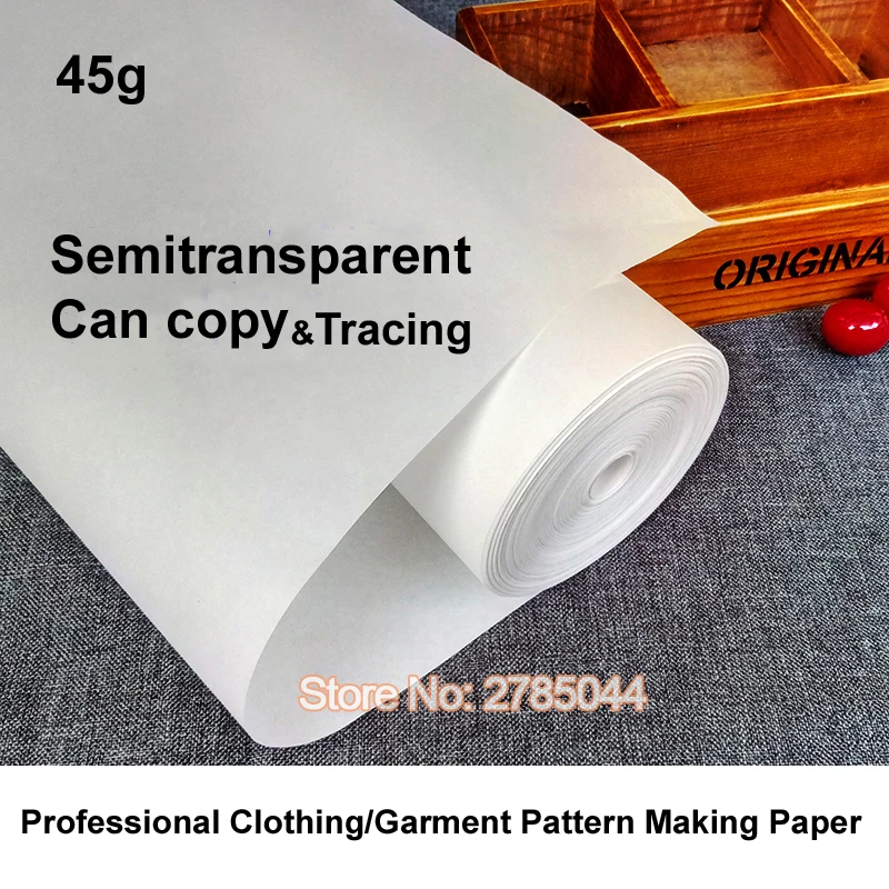 18in 44cm Wide Tracing Paper Roll White High Transparency Clear Ink  Absorption Pattern Paper for Sewing Drafting - AliExpress