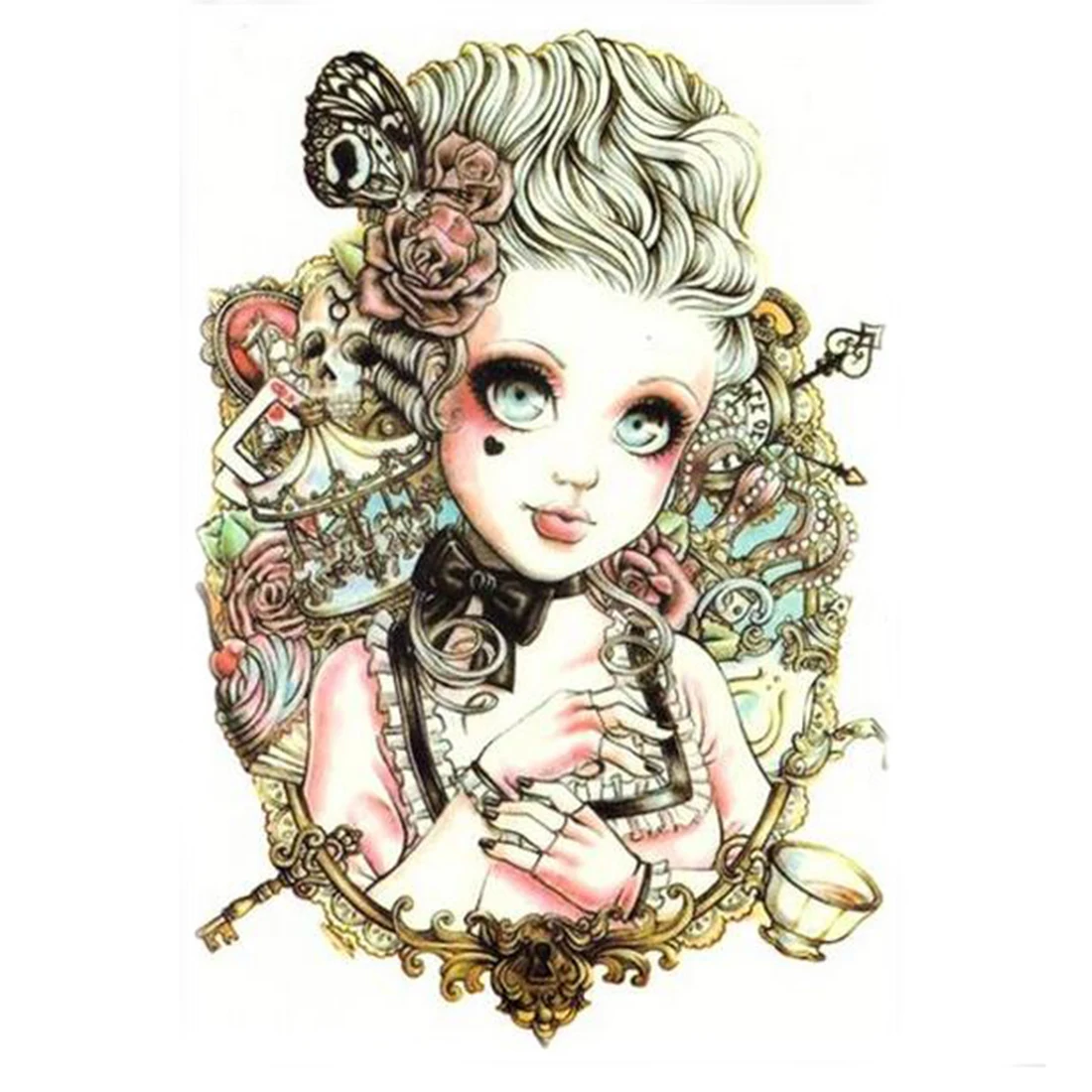 Beautiful Cute Sexy Body Art Beauty Makeup Cool Beauty Waterproof Temporary Tattoo Stickers For Unisex