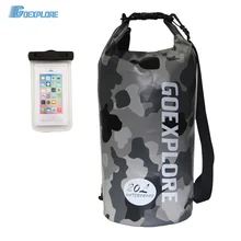 Goexplore ore сухой мешок 20L водонепроницаемый рафтинг Дайвинг складной речной треккинг Открытый Тренажерный Зал Плавательный рюкзак легкий портативный