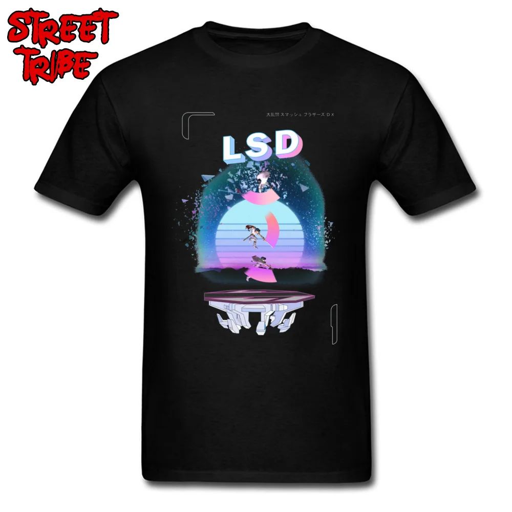 LSD Marth Melee Retrowave 1495 Printed Summer/Fall 100% Cotton Round Collar Men Tops Shirt T Shirt Newest Short Sleeve T-Shirt LSD Marth Melee Retrowave 1495 black