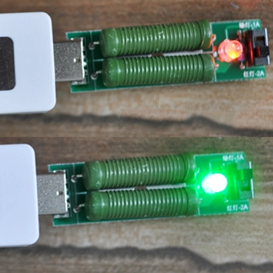 Высокое качество USB резистор DC электронная нагрузка с переключателем регулируемый ток 5V1A/2A емкость батареи напряжение тестер разряда