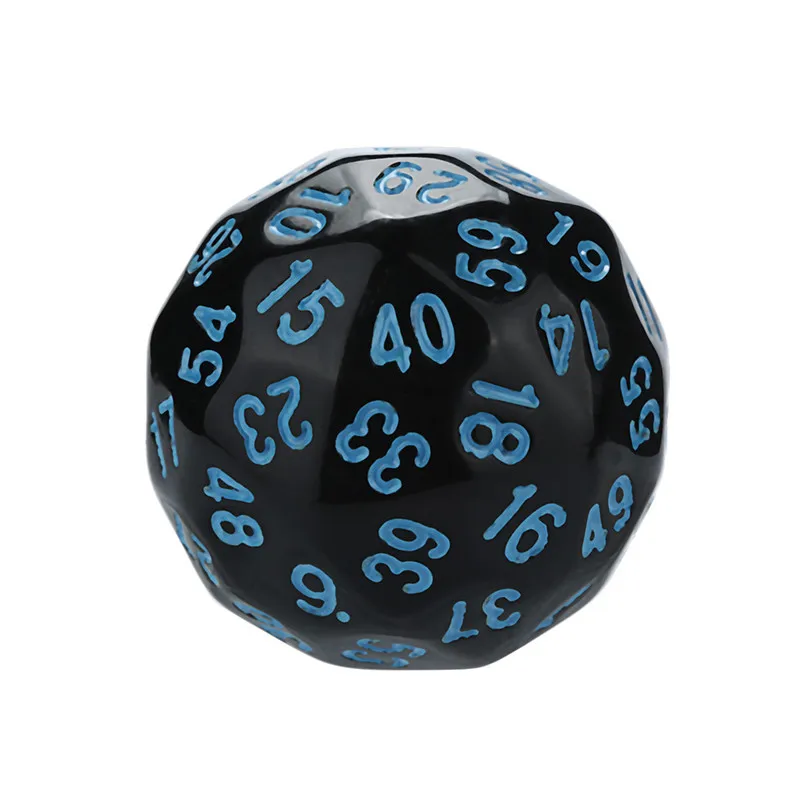 1Pcs 60 face Dice For Game Dungeons & Dragons Polyhedral D60 Multi Sided Acrylic Dice gift for TRPG game lovers #2N23 (6)