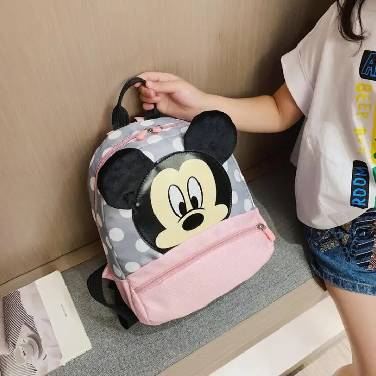 

New Fashion Cartoon Children School Bag Mickey Bags Kindergarten Class Backpack First Grade Boys And Girls Baby Schoolbag