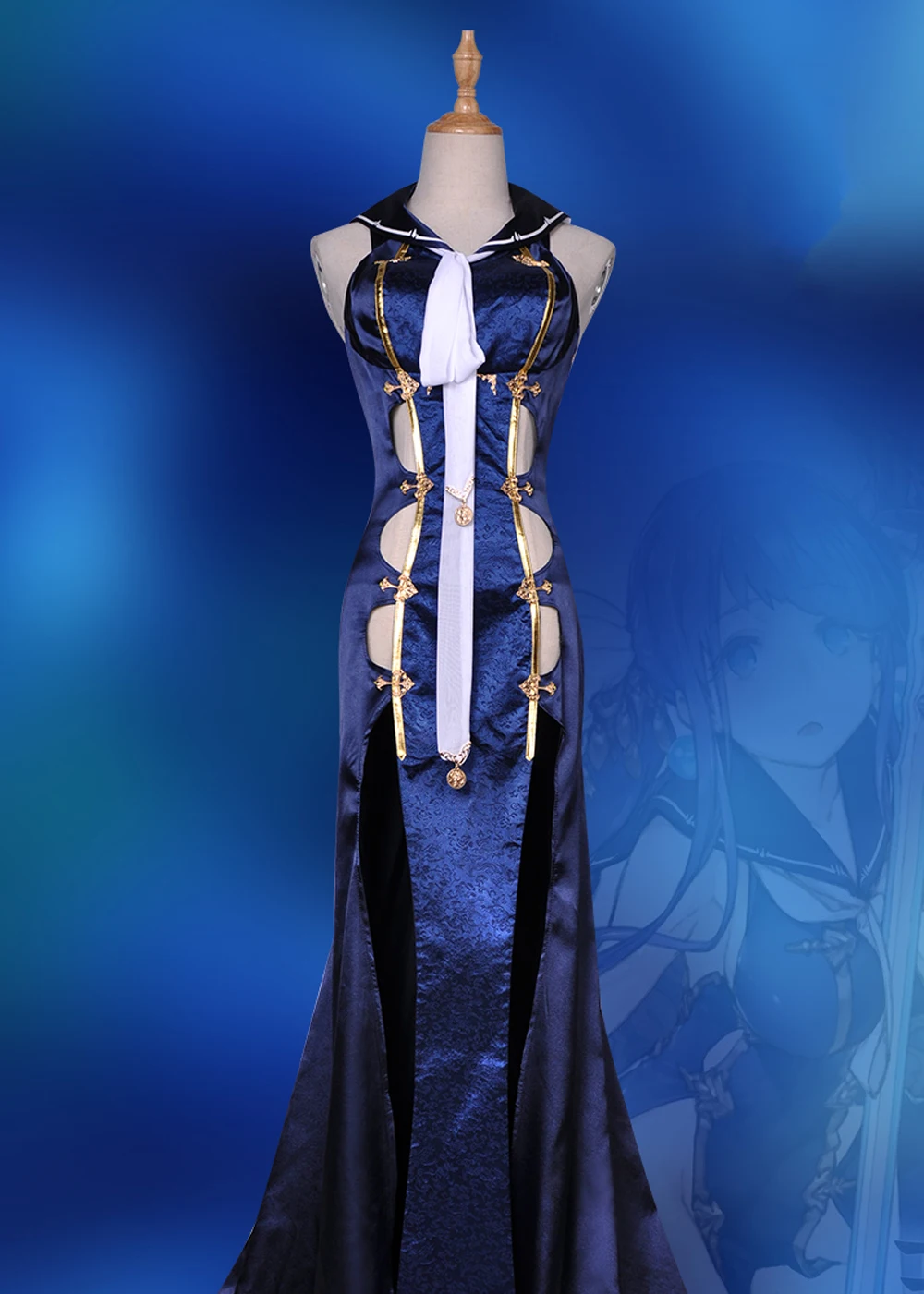 VEVEFHUANG SINoALICE маленький костюм русалки для косплея сексуальное длинное синее платье униформа аксессуары карнавал Хэллоуин аниме одежда ou