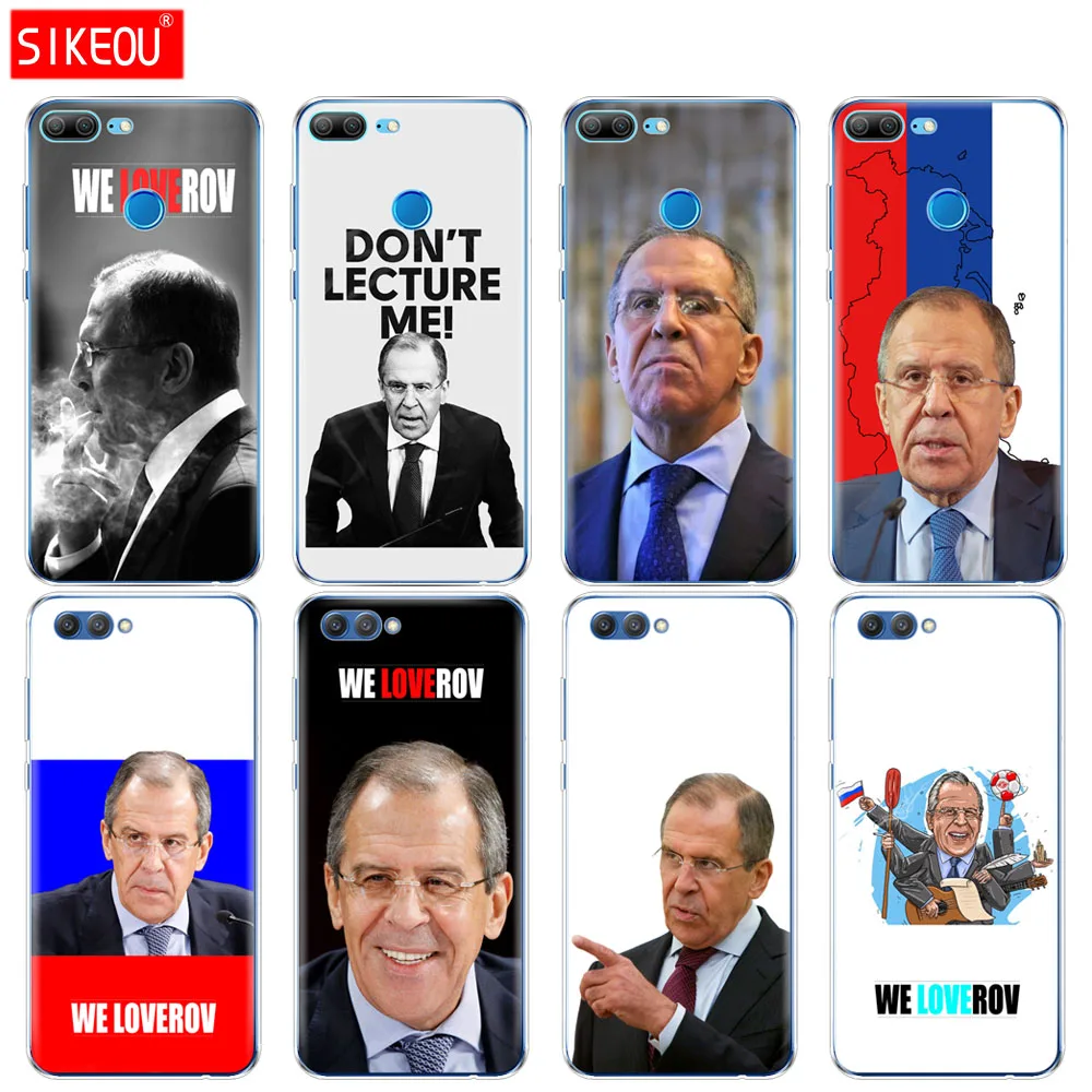 

Silicone Cover phone Case for Huawei Honor 10 V10 3c 4C 5c 5x 4A 6A 6C pro 6X 7X 6 7 8 9 LITE Sergey V. Lavrov we love Rov
