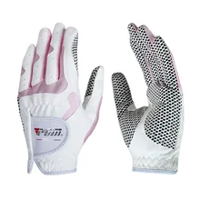 1 пара перчаток для гольфа женские аксессуары для гольфа Левая Правая рука Guantes перчатки противоскользящие из натуральной микрофибры дышащие перчатки для гольфа