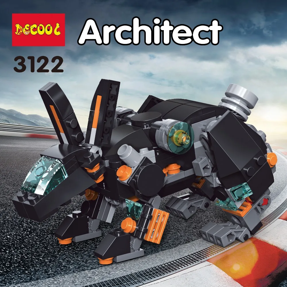 36 режимов DECOOL 3122 256 шт MOC грузовик DIY строительные блоки детские игрушки для детей