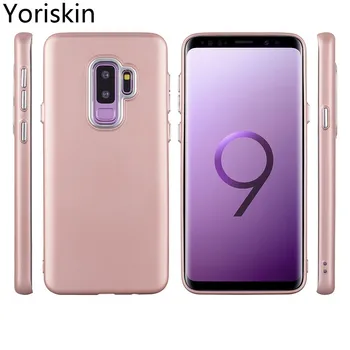 

For Galaxy S9 Full Body Protective Shockproof Phone Cover For Samsung Galaxy S9 Plus Luxury TPU With Metal Button Back Case