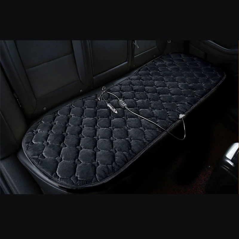Сиденье с подогревом для автомобиля 12 В, покрытие для автомобиля, грелки, подушка, универсальные электрические товары, зима, теплое заднее сиденье, тепло, авто аксессуары - Название цвета: Black rear