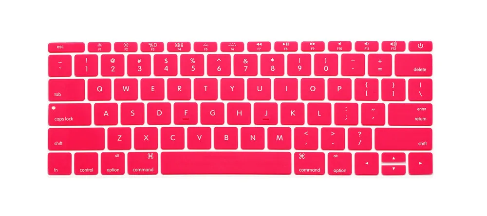 For Macbook Pro 13" A1708( Release No Touch Bar) for Macbook 12"A1534 Retina US English Keyboard Cover Protector Skin - Цвет: Pink