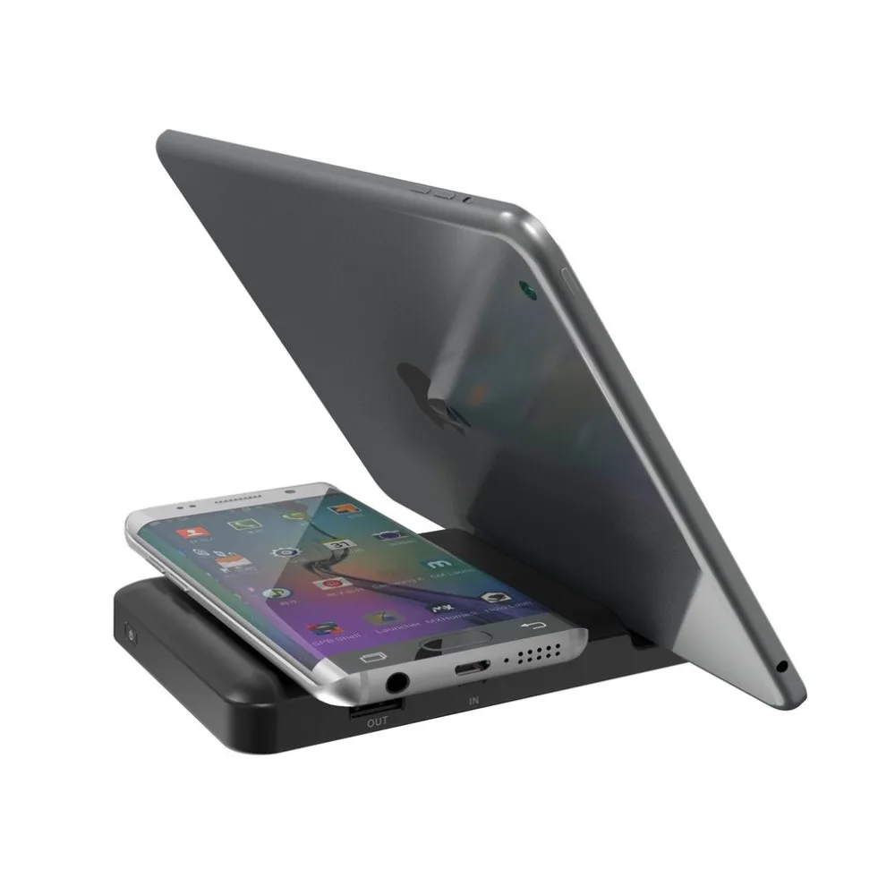 Wopow QI Wireless Charger Power Bank 4000mah with Digital Display 5V 1.5A 5W External Battery Powerbank for iPhone 8 8plus X