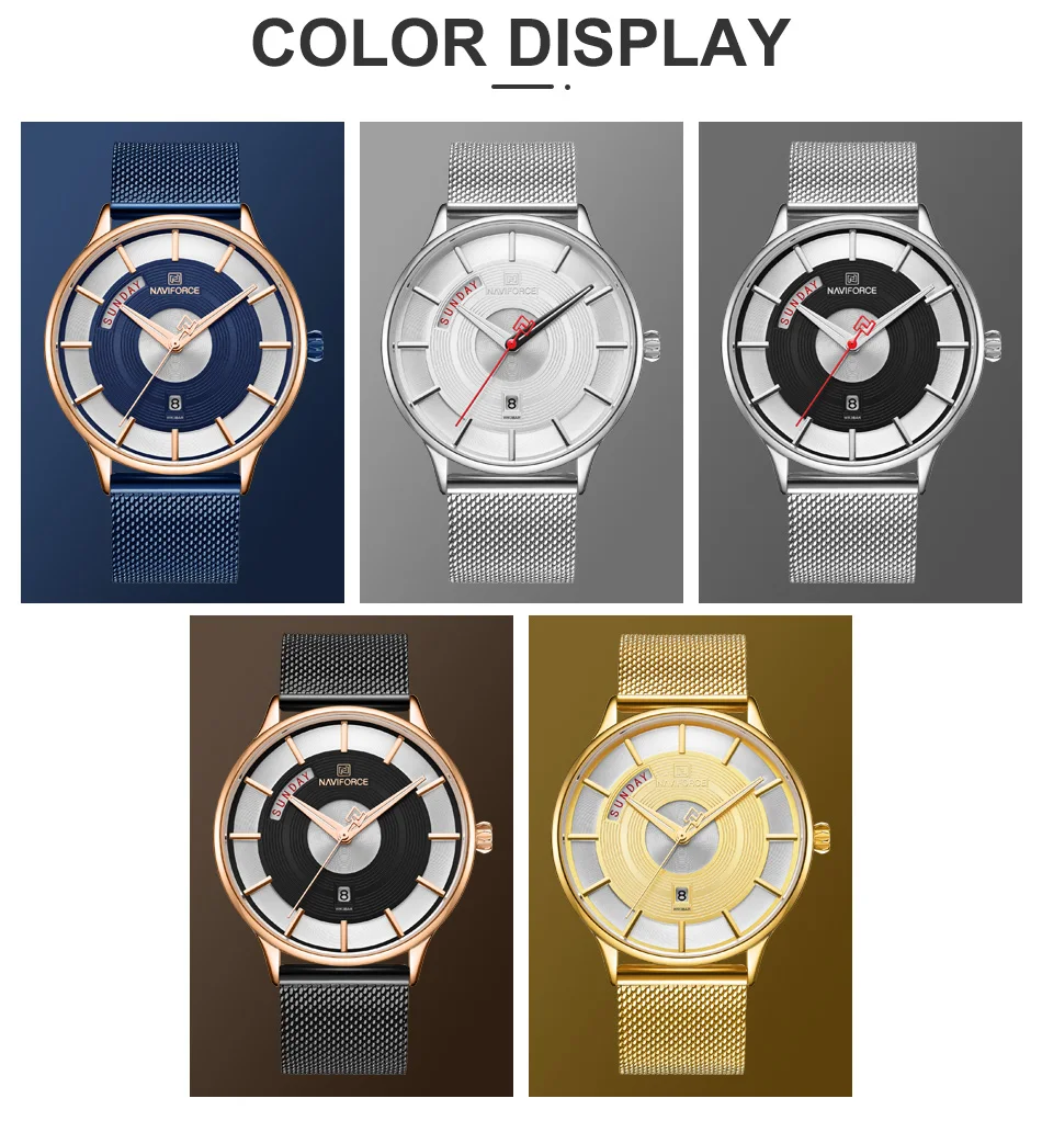 NAVIFORCE мужские s часы лучший бренд класса люкс мужские повседневные деловые часы Модные Аналоговые кварцевые наручные часы с дисплеем даты и недели