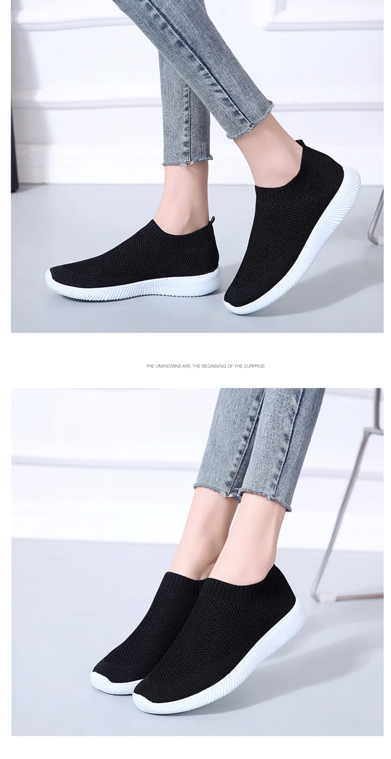 Hot Sell Sock Sneakers Women Pink Outdoor Mesh Shoes Breathable Woman's Footwear Female Girl zapatillas deporte mujer Size 35-44 (4)