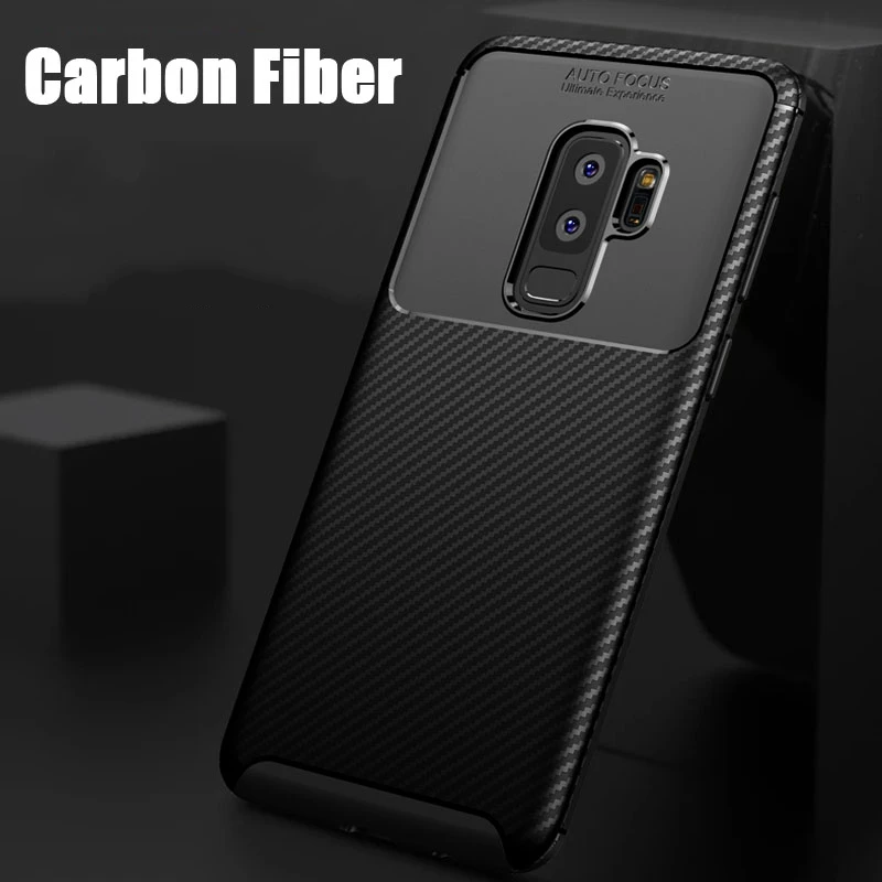 

For Samsung Galaxy S9 plus Note 9 S10e Case Luxury Carbon Fiber Coque Cover For Samsung A8 A6 S10 plus j3 j7 j6 j2pro 2018 Cases