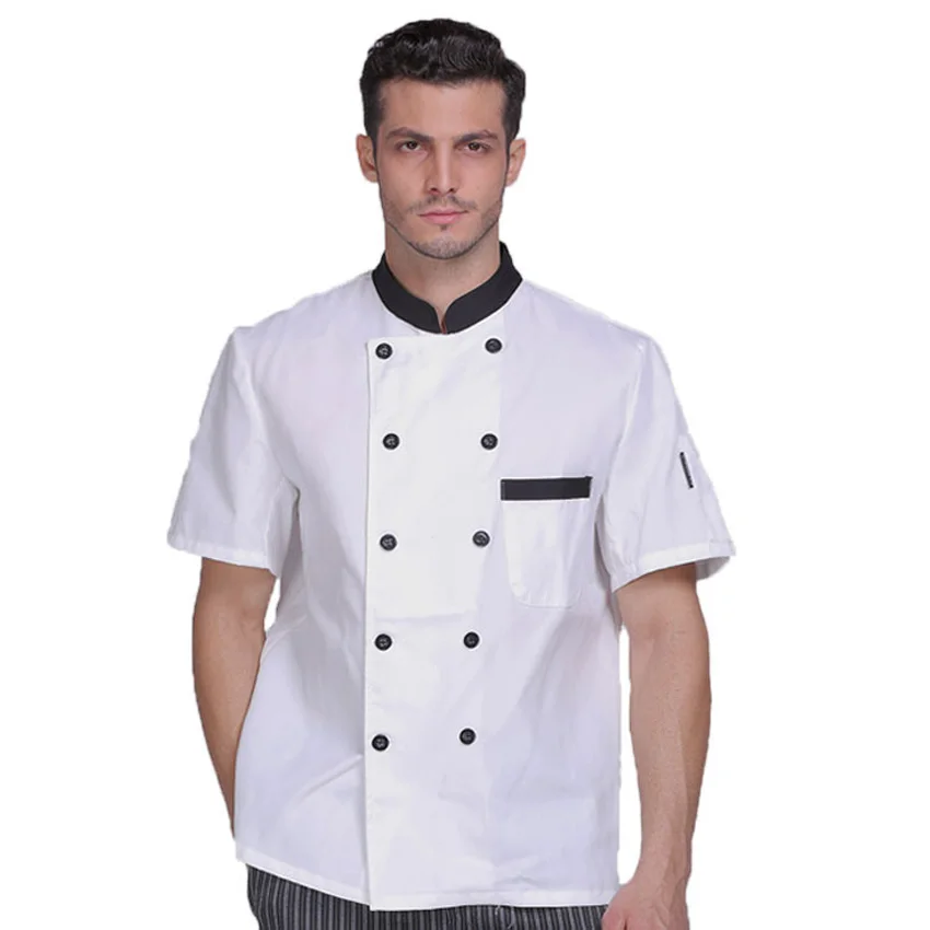 Buy Chef Uniform Men Summer Jackets Restaurant Bakery