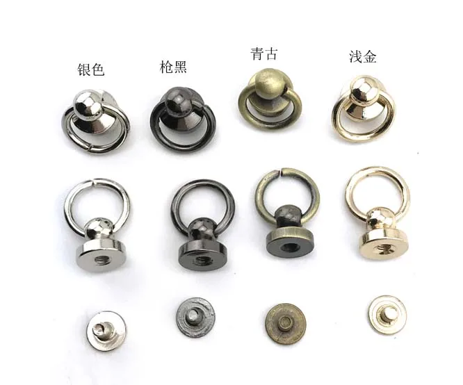 Wholesales Brass Purse Ring lock Pacifier Nail Rivet with Screw