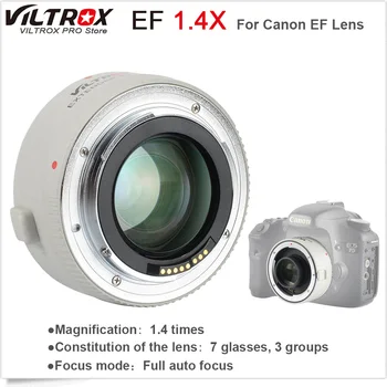 

VILTROX 1.4X Teleplus Auto Focus Teleconverter Extender Telephoto Converter for Canon EOS & EF lens 70-200mm 5D3 5D2 700D 70D