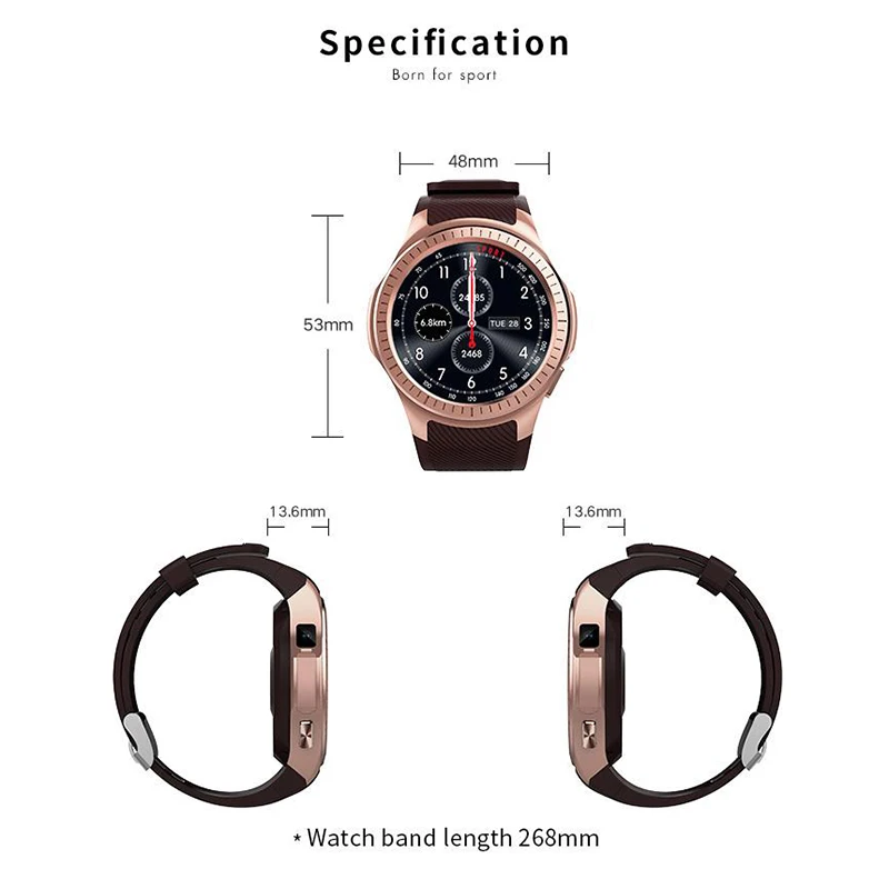 1 Year Warranty Makibes G05 Pro GPS Sport Watch Bluetooth Smart Watch HR blood pressure Call Message Reminder for XIAOMI IPHONE