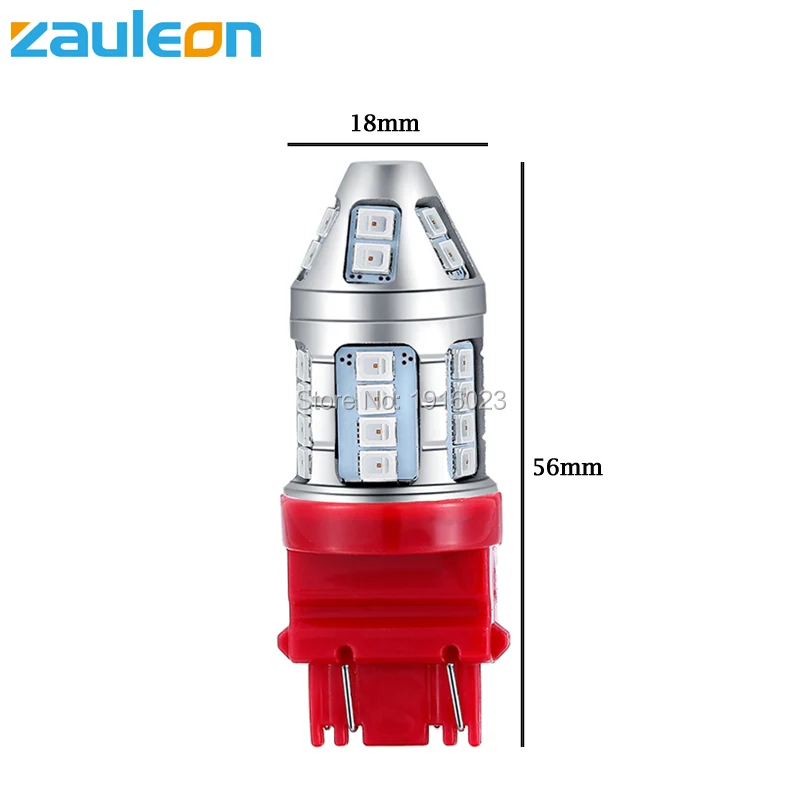 Zauleon 2 шт. T25 3157 P27/7 W 3156 P27W светодиодная красная автомобильная лампа заднего фонаря