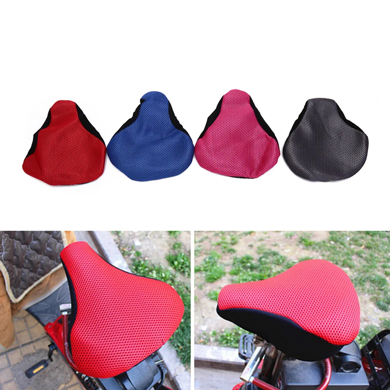 

Saddle Bicycle Bike Accessories random color 3D Soft Bike Seat Saddle for A Bicycle Cycling net Seat Mat Cushion Seat Cover