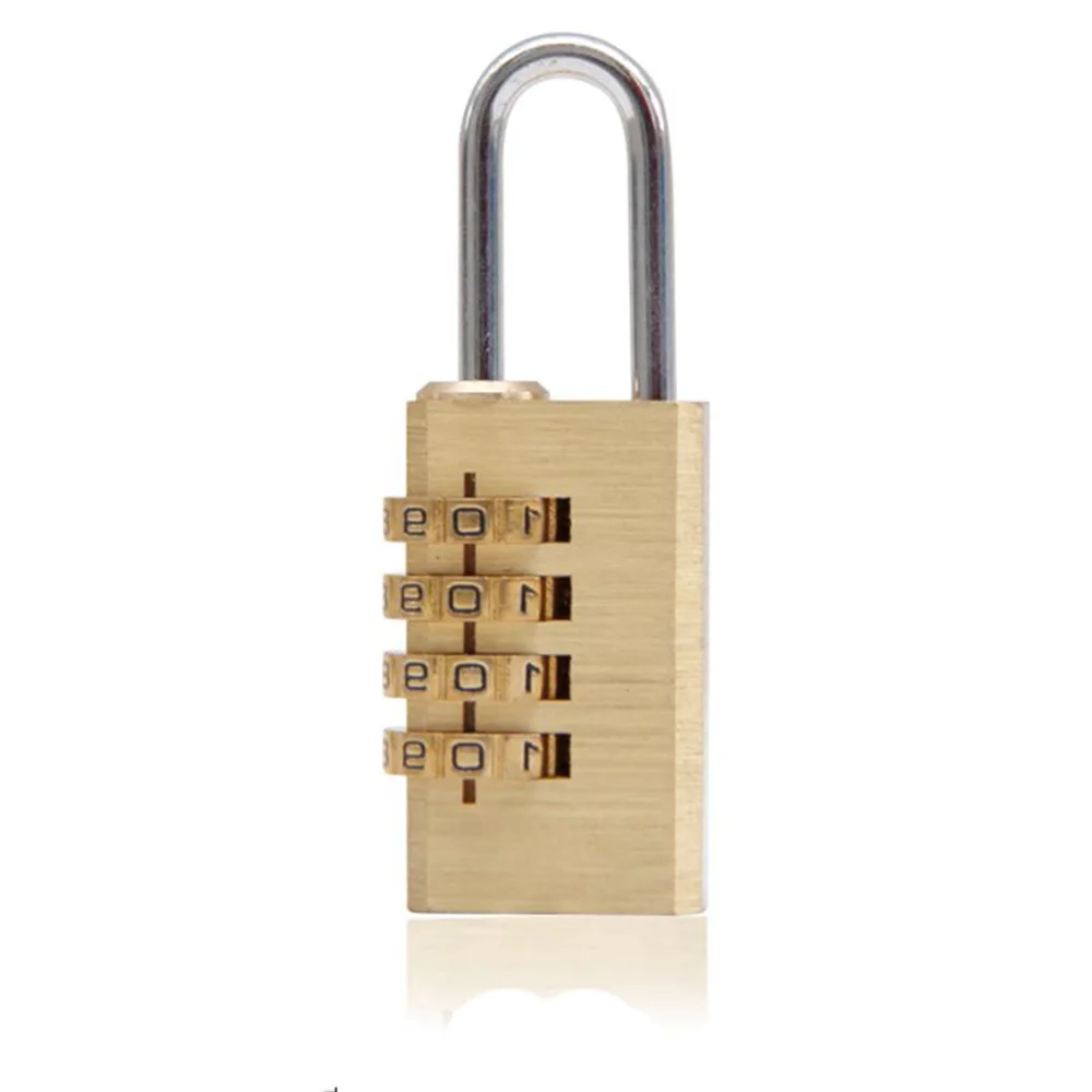 NEW 4 Digit Password Padlock Mini Combination Padlock for Travelling Suitcase Bag Door Resettable Code Locks