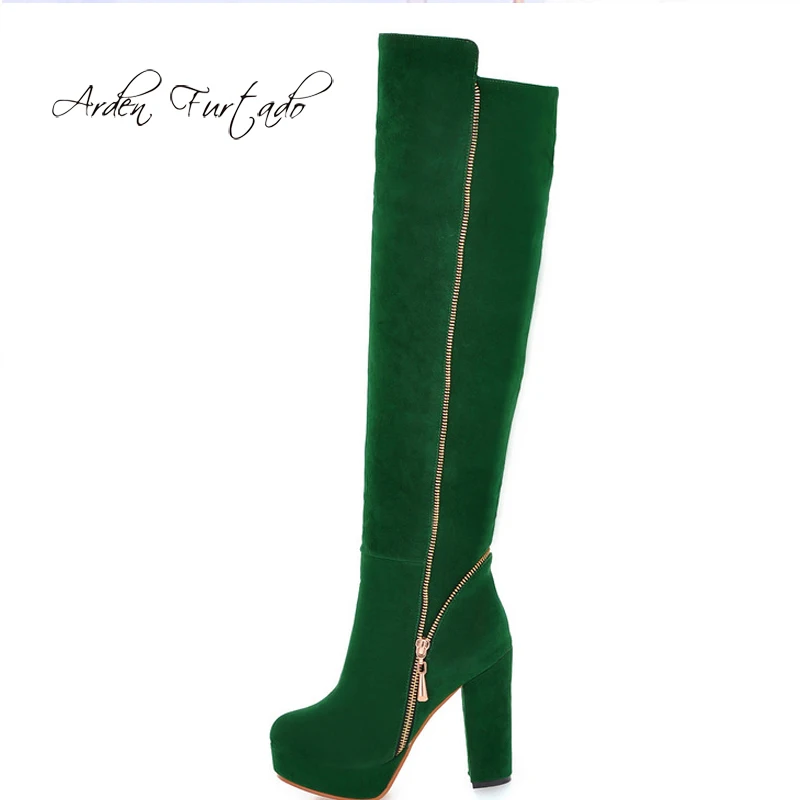 green suede boots women's shoes