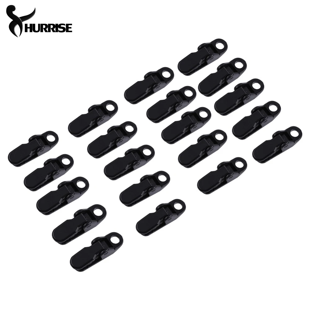 20 шт./упак. зажимы для палатки крючок тента Веревочный Зажим пластиковый зажим