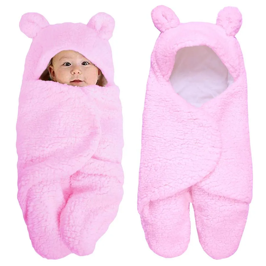 Милый бархатный детский спальный мешок с разрезом для ног; спальный мешок с рисунком медведя для младенцев; спальный мешок; конверт для новорожденных; одеяло для пеленания