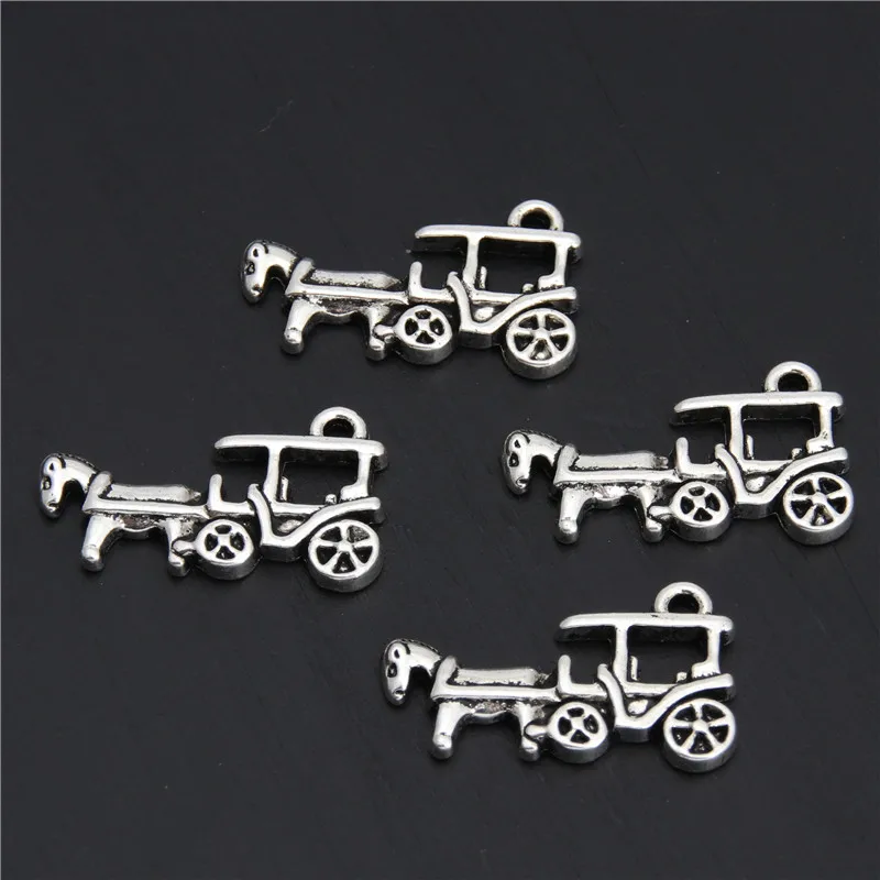 10pcs Horse Carriage Charms Silver Color Pendant For Handmade Diy Jewelry A2937 | Украшения и аксессуары