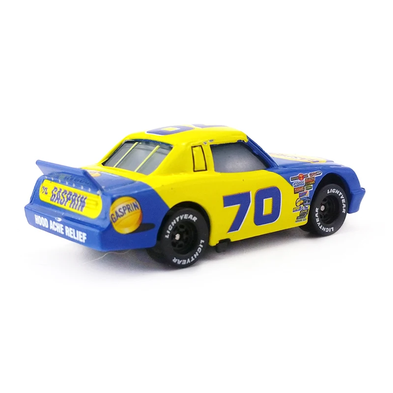 Disney Pixar Cars No.70 Gasprin металлическая литая под давлением игрушечная машина 1:55