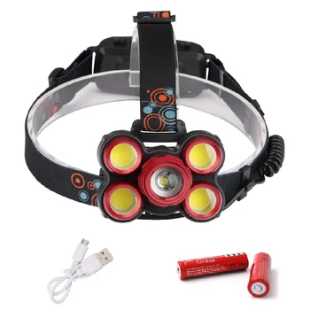 

Sanyi COB LED Headlamp Headlight Frontal Flashlight USB Charging Head Lantern 18650 Head Lamp For Outdoor Sports Camping Fishing
