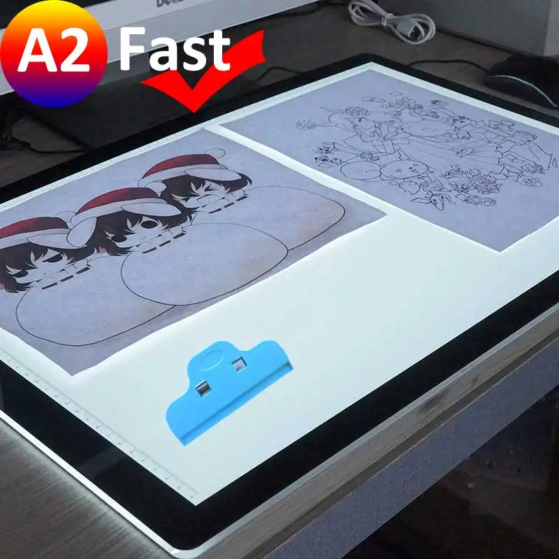 

A2 LED Light Box Drawing Tracing Tracer Copy Board Table Pad Panel Copyboard with Memory Function 3 level Brightness for Artist