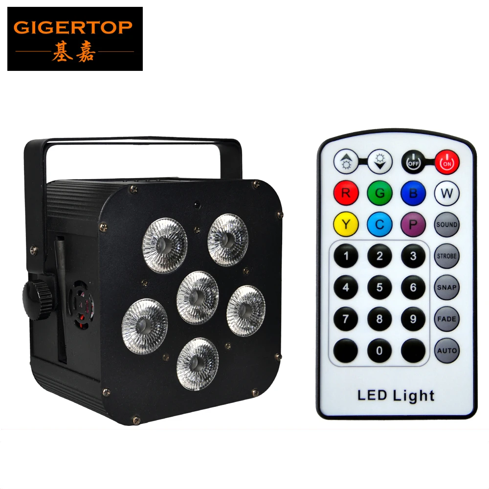 Rgbaw plus uv Bateria sem Fio para o Estágio Par para o Tiptop Tp b04 Preto 6×18 w 6in1 Dmx Energia da Levou Luz Estágio Iluminação Controlador Infravermelho ce Rohs