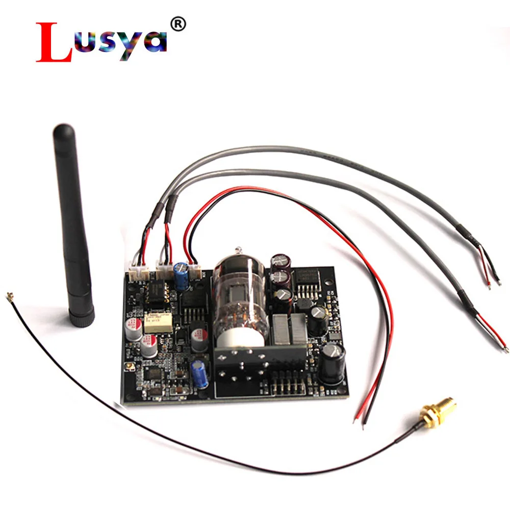 CSR8675 беспроводной без потерь Bluetooth 5,0 аудио 12AUX7 трубка HiFi усилитель ESS9018 декодер совместим с 24bit 96 кГц с антенной T0684