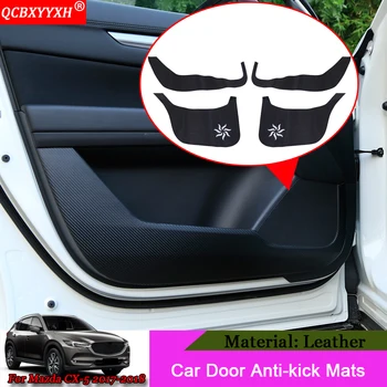 

QCBXYYXH Car-Styling 4pcs/set Car Side Edge Anti-kick Door Mats Cover Protection Pad Auto Accessories For Mazda CX-5 2017 2018