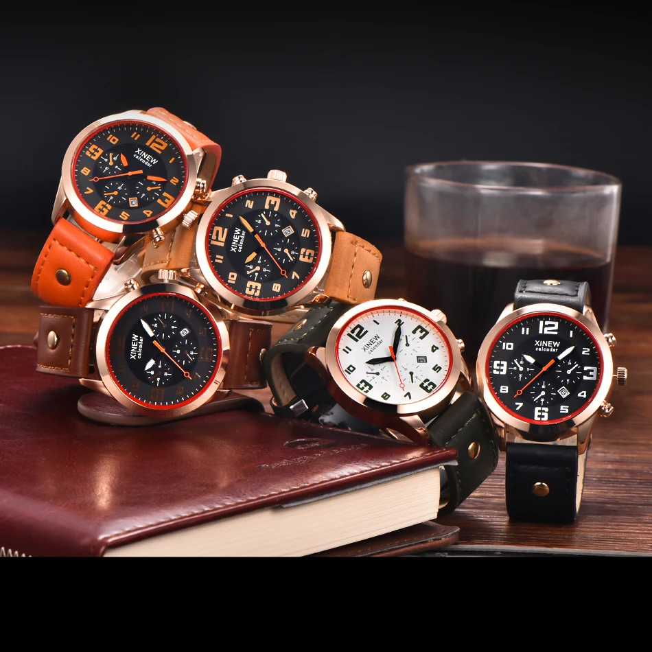 Мужские часы модные повседневные Кварцевые Спортивные армейские dz Montres de Marque Luxe