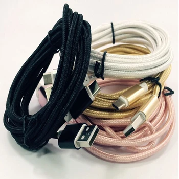 

100pcs/lot 1m 1.5m Fast Charging Braided usb 3.1 Type C usb Data charger Cable for Samsung Galaxy s8 s9