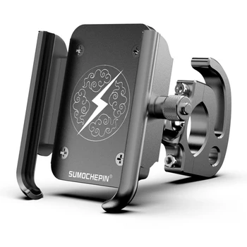 

Bicycle Phone Holder 360 Degree Rotating MTB Road Bike Phone Support Aluminium Alloy Handlebar Clip Stand Cycling Accessory