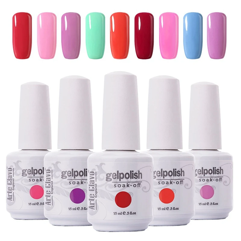 

Choose Any 1pcs 15ml Arte Clavo Nail Gel polish Long Lasting Soak Off Gel Varnish Nail Art Gel Nail Polish Lacquer UV Led Gel