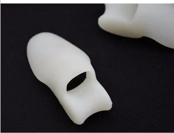 2 PAIRS= 4 PCS Silicone Correction Toe Protection Sleeve Silicone Insole Foot Massage Orthopedic Insoles Foot Pad