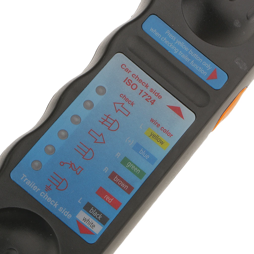 Trailer Wiring Tester 7-way Circuit Plug And Socket With LED Indicator Light Grua de ensayo Tracteur 