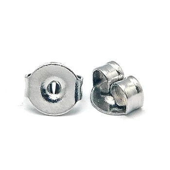 

Stainless Steel Earnuts, 5x4x2.5mm, Hole: 1mm